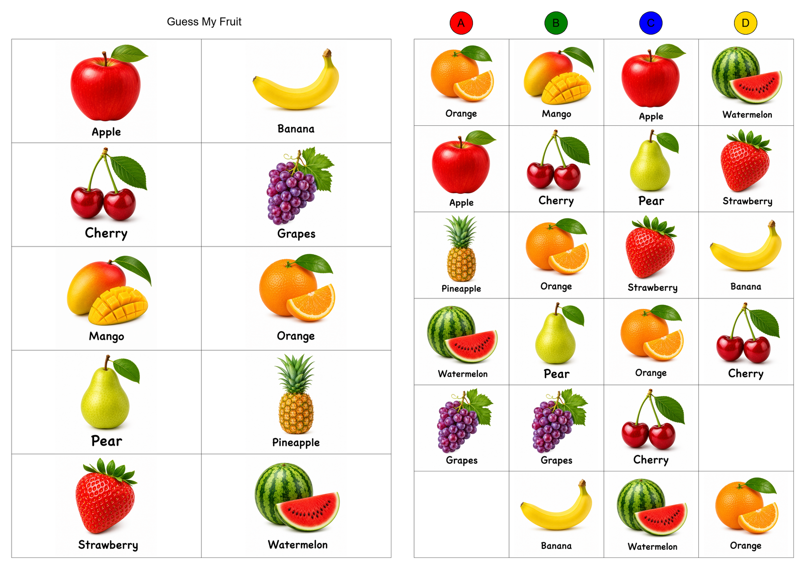 Fruit Alternative Set