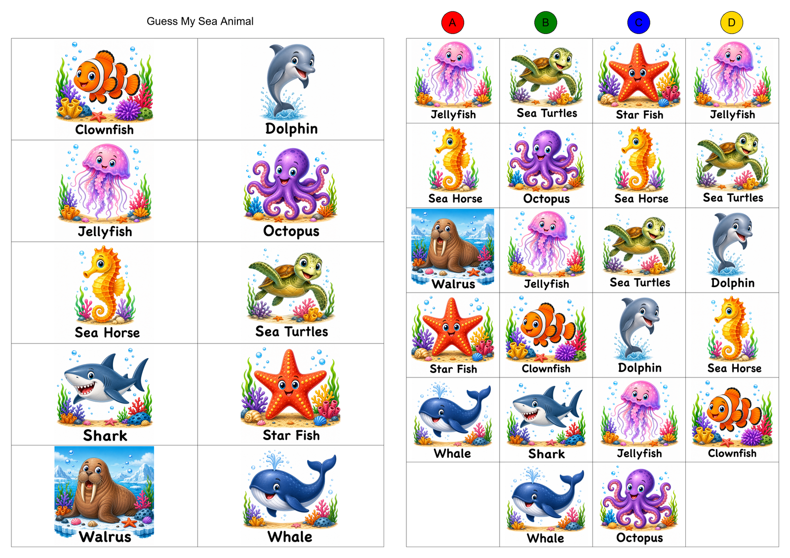 Sea Animal Alternative Set