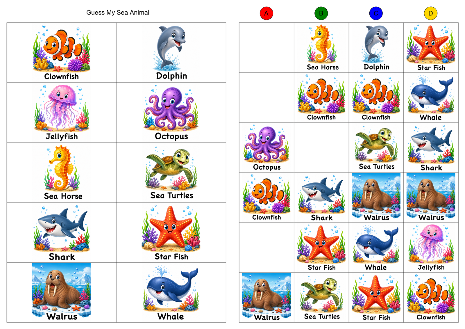 Sea Animal Classic Set