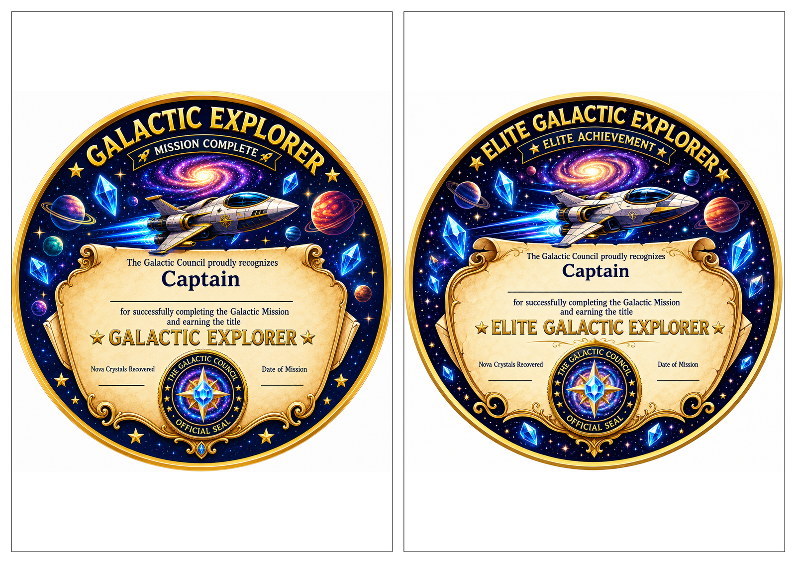 Galactic Explorer Badges