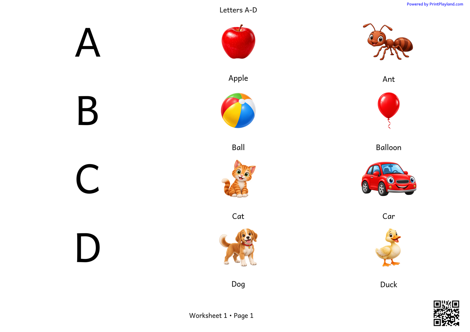 Uppercase Alphabet Familiarization